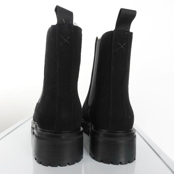 New Quince Suede Ankle Chelsea Boot Women's Size 5 Black $100 4106-79 - Picture 4 of 7